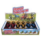 Die Cast Pull Back Farm Tractor Kids Toy In Bulk - Assorted